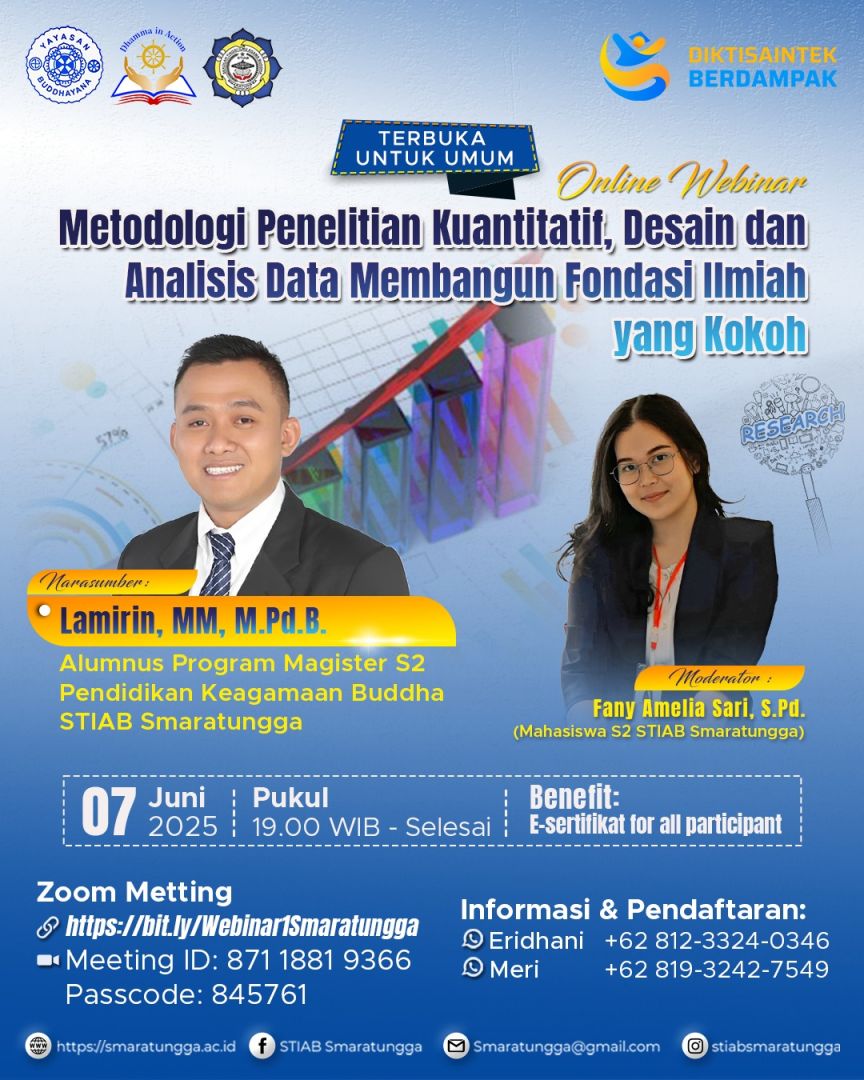 Mahasiswa Magister PKB Gelar Webinar Metodologi Penelitian Kuantitatif