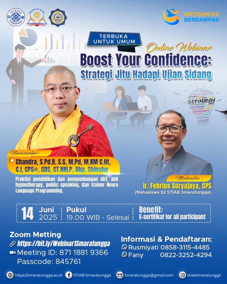 Mahasiswa Magister Pendidikan Keagamaan Buddha Kembali Gelar Webinar Strategis Hadapi Ujian Sidang