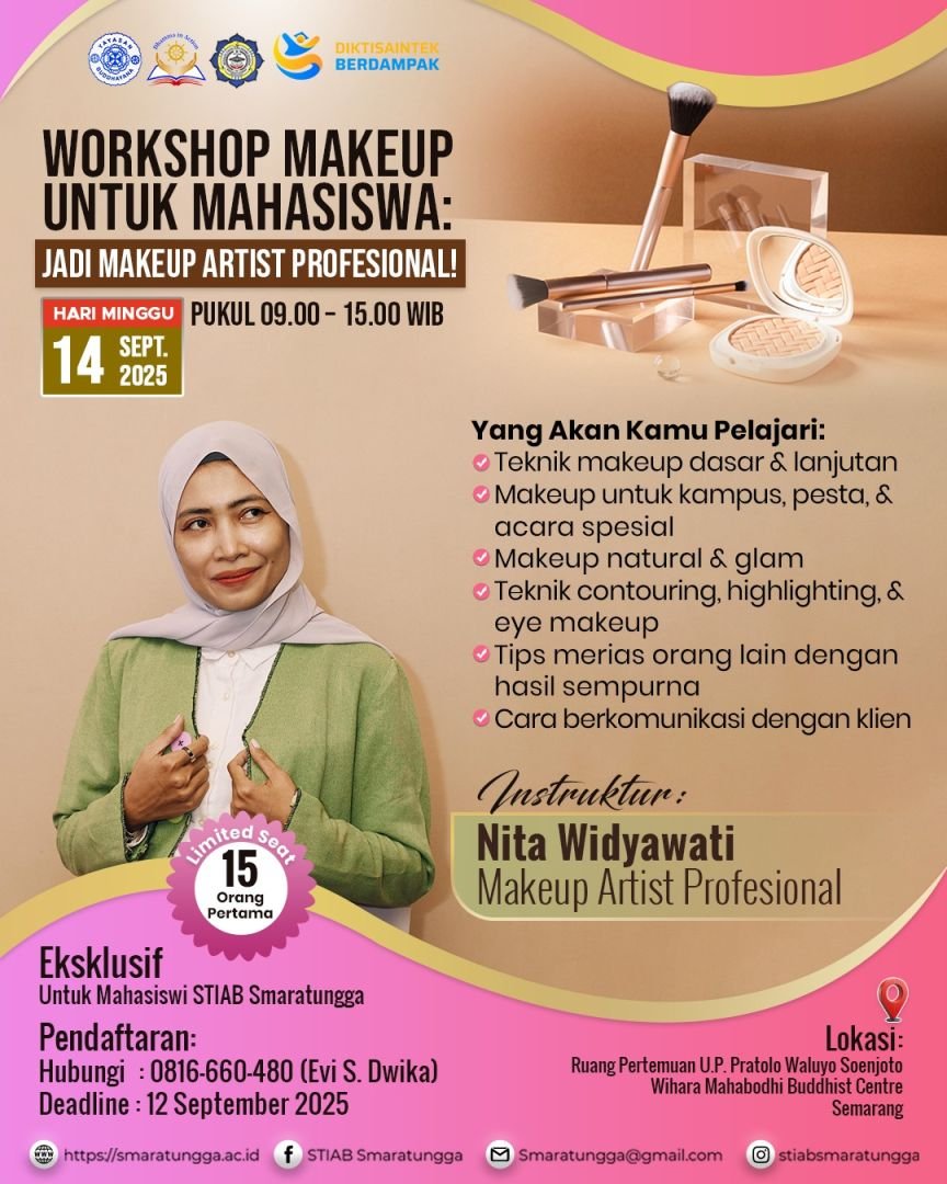 Workshop Makeup untuk Mahasiswi STIAB Smaratungga