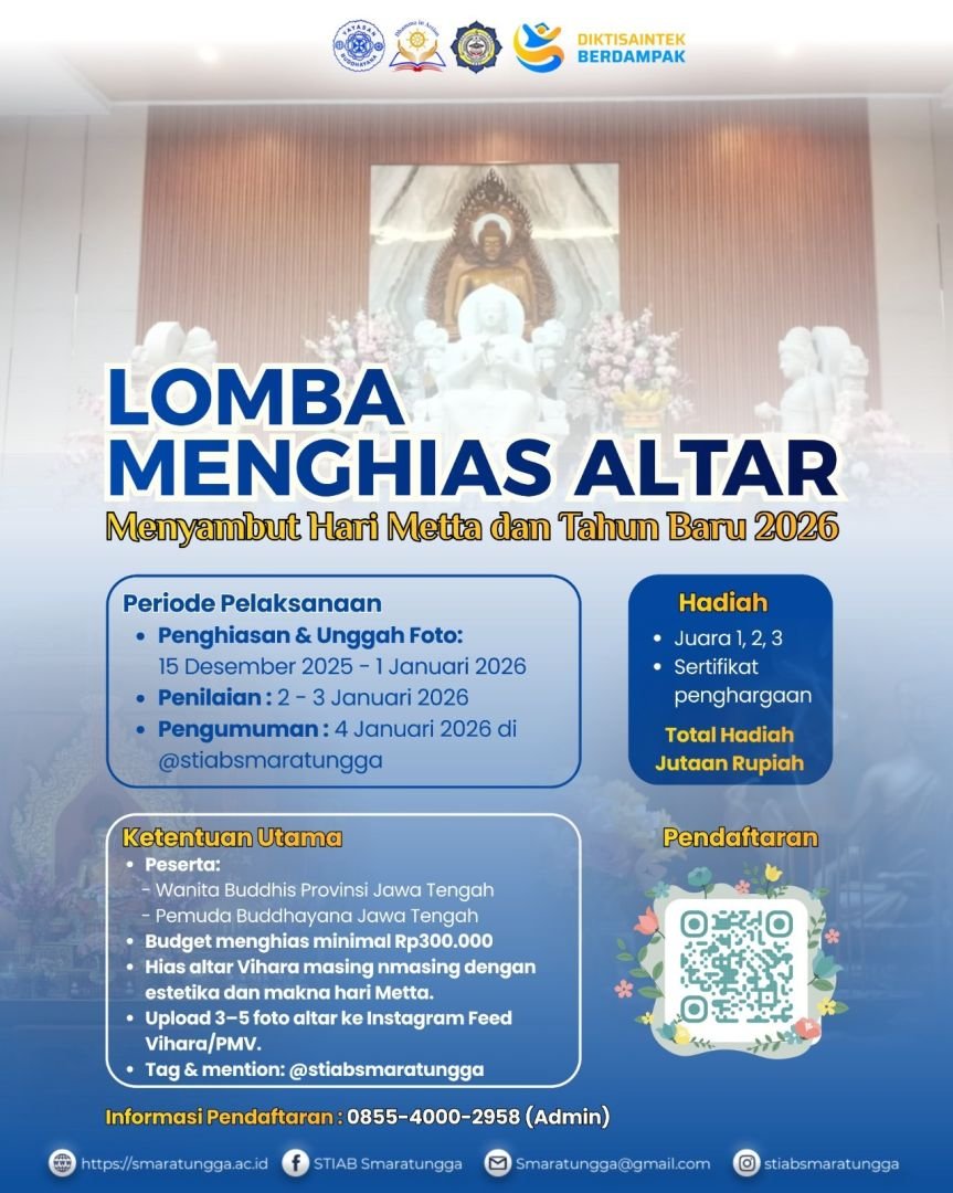 Program Studi Agama Buddha mengadakan lomba untuk menyambut Hari Metta dan Tahun Baru.