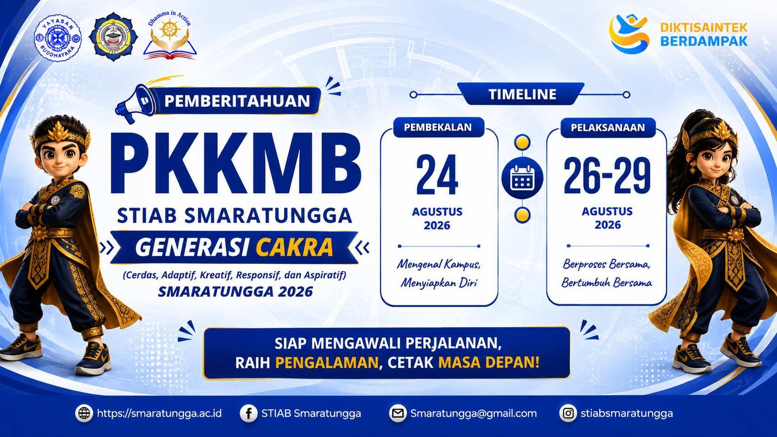 Pemberitahuan PKKMB STIAB Smaratungga 2026: Awali Langkah Menjadi Generasi CAKRA